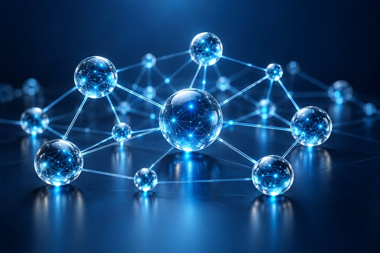 Ilustración tecnológica de inteligencia artificial