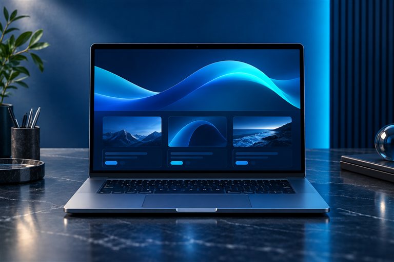 Ilustración tecnológica de desarrollo web